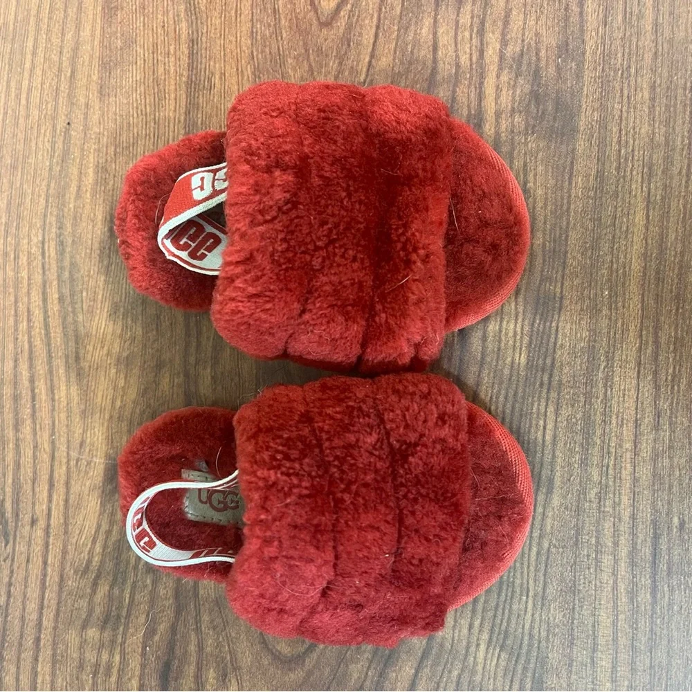 UGG Kids Cozy Red Slippers